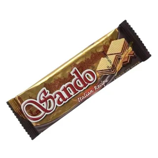 قیمت خرید ویفر شکلاتی ساندو بسته ۲۴ عددی Sando